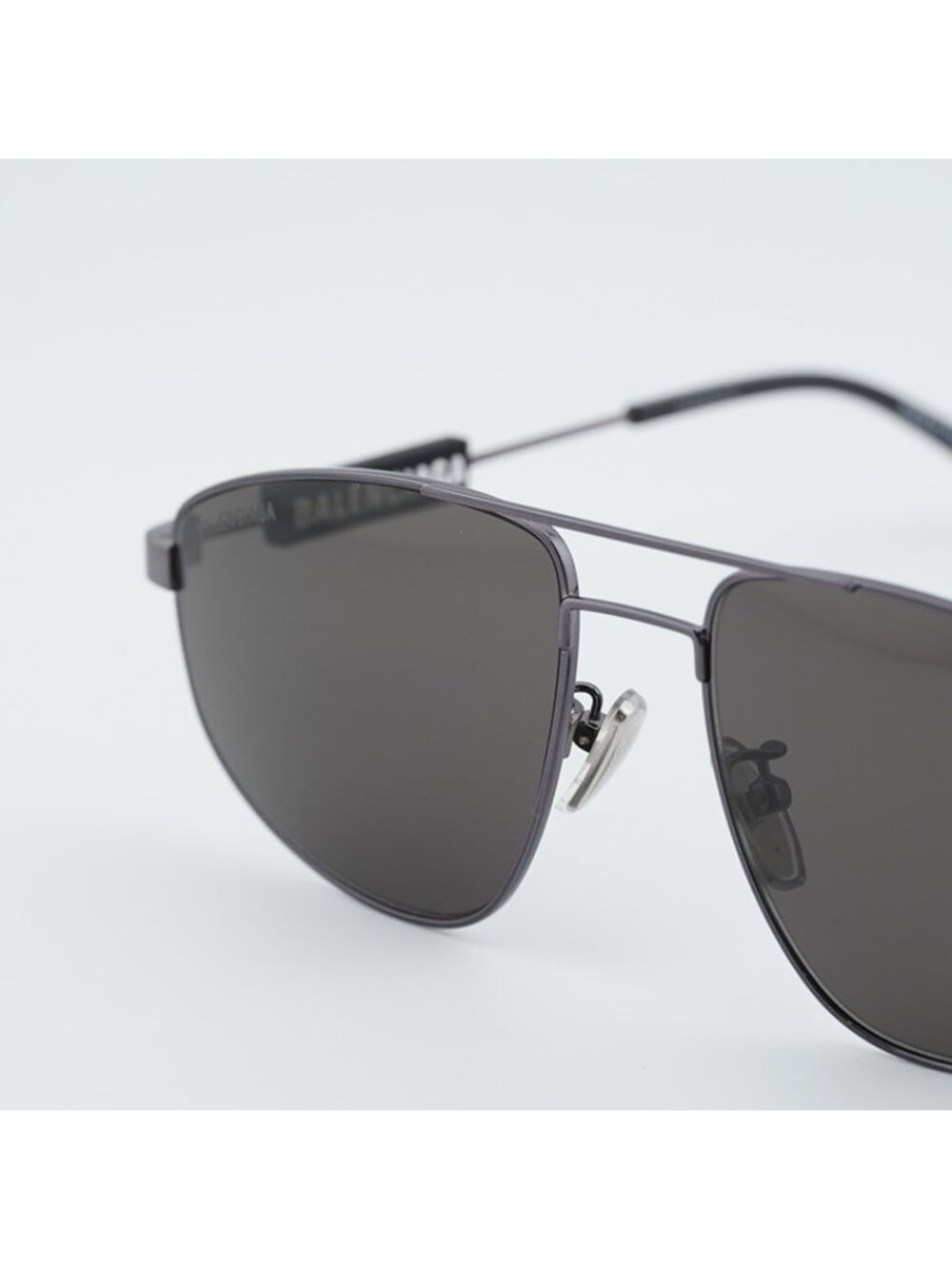 Balenciaga BB0115S 001 Sunglasses Grey Aviator Frame, Grey Lenses - Picture 2 of 11